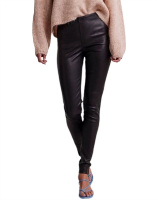 Zeba Stretch Leather Legging