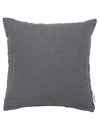 Linen Rustic Pude - Mud - 50 x 50 Cm