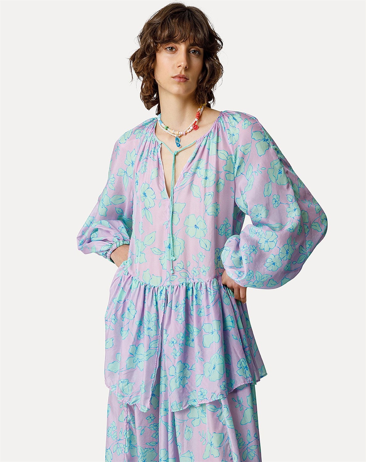 TRUE COLORS PRINT HABOTAI SILK